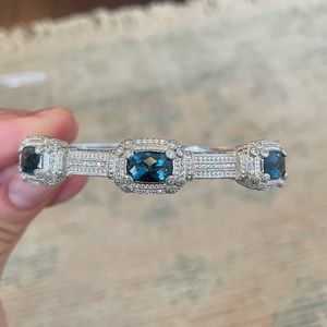 Judith Ripka London Blue Topaz & Sterling Silver Bracelet